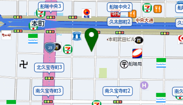 chocoZAP(チョコザップ) 本町の地図画像