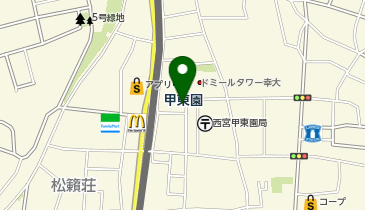 chocoZAP(チョコザップ) 甲東園の地図画像