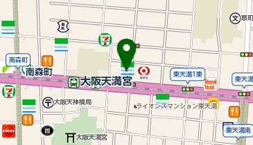 chocoZAP(チョコザップ) 南森町の地図画像