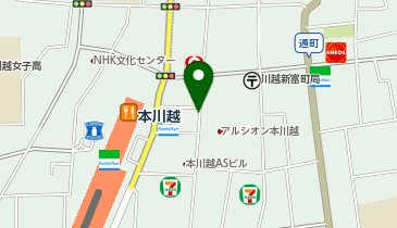 chocoZAP(チョコザップ) 本川越の地図画像