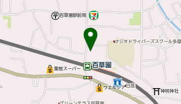 chocoZAP(チョコザップ) 百草園の地図画像