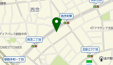 chocoZAP(チョコザップ) 金沢西念の地図画像