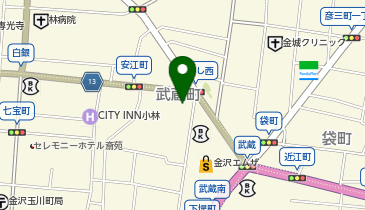 chocoZAP(チョコザップ) 金沢駅通の地図画像