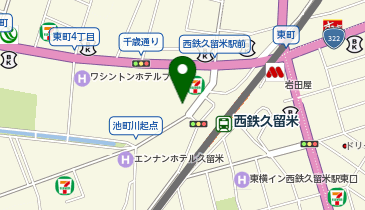 chocoZAP(チョコザップ) 西鉄久留米駅前の地図画像