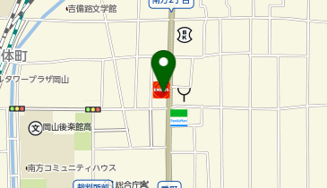 chocoZAP(チョコザップ) 岡山南方の地図画像