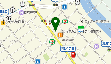 chocoZAP(チョコザップ) 渡辺通の地図画像