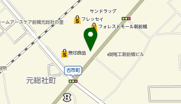 chocoZAP(チョコザップ) フォレストモール新前橋の地図画像