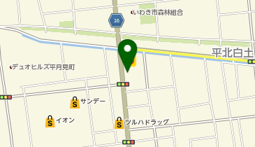 chocoZAP(チョコザップ) いわき平の地図画像