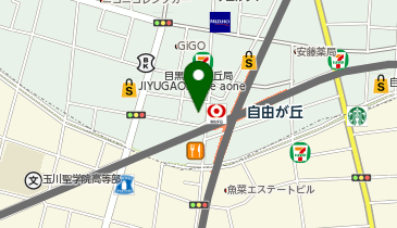 chocoZAP(チョコザップ) 自由が丘駅前の地図画像