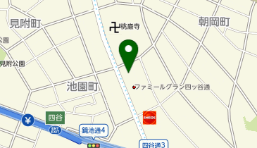 chocoZAP(チョコザップ) 本山四谷通の地図画像