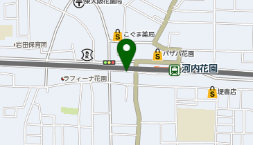 chocoZAP(チョコザップ) 河内花園の地図画像