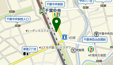 chocoZAP(チョコザップ) 千葉中央の地図画像