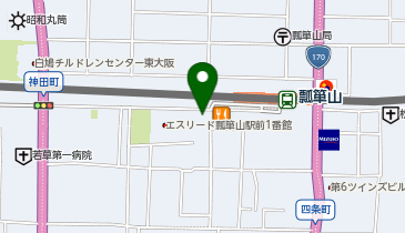 chocoZAP(チョコザップ) 瓢箪山駅前の地図画像