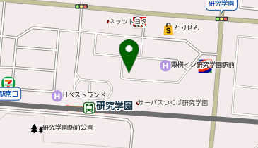 chocoZAP(チョコザップ) 研究学園の地図画像