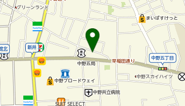 chocoZAP(チョコザップ) 中野新井一丁目の地図画像