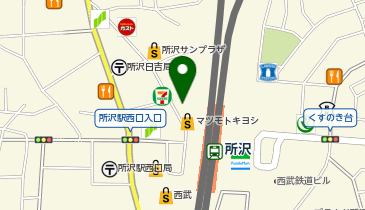 chocoZAP(チョコザップ) 所沢の地図画像