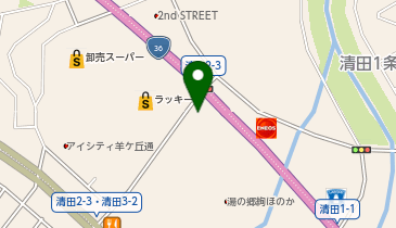 chocoZAP(チョコザップ) 清田二条の地図画像
