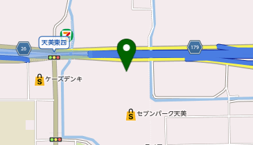 いしがまやハンバーグ セブンパーク天美の地図画像