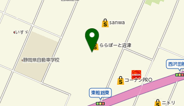 VEGEGO ららぽーと沼津の地図画像