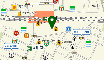 いしがまやハンバーグ グランデュオ立川の地図画像