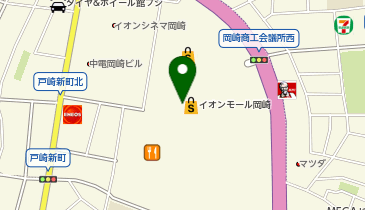 いしがまやハンバーグ イオンモール岡崎の地図画像