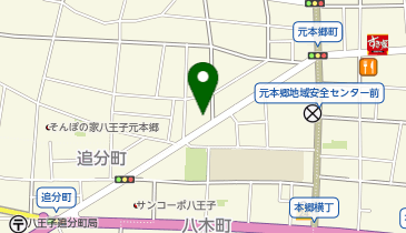 八王子元本郷SSの地図画像