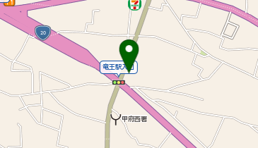 とりあえず吾平 山梨甲斐竜王店の地図画像