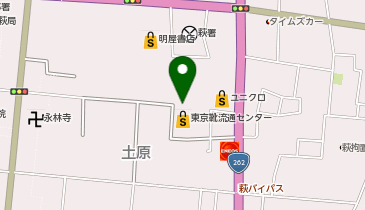炭火焼肉屋さかい 萩店の地図画像