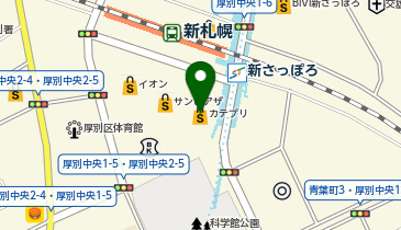 平禄寿司 札幌厚別サンピアザ店の地図画像