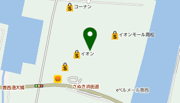 おむらいす亭 香川イオンモール高松店の地図画像