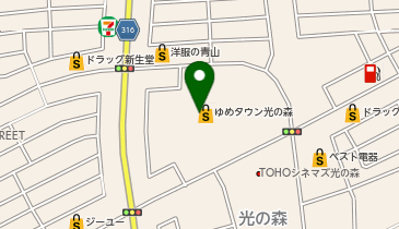 おむらいす亭 熊本ゆめタウン光の森店の地図画像