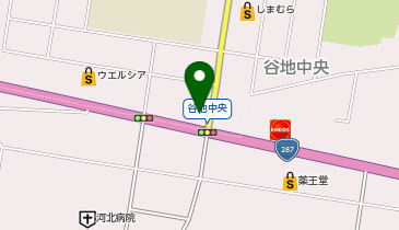 ピザテン.フォー 山形河北店の地図画像