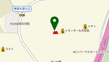 おむらいす亭 福岡イオンモール大牟田店の地図画像