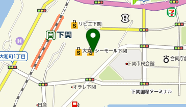 おむらいす亭 山口シーモール下関店の地図画像