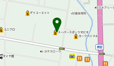 スーパースポーツゼビオ 福島南バイパス店の地図画像