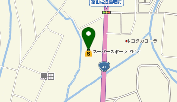 スーパースポーツゼビオ 富山蜷川店の地図画像