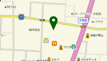 スーパースポーツゼビオ フェアモール福井大和田店の地図画像