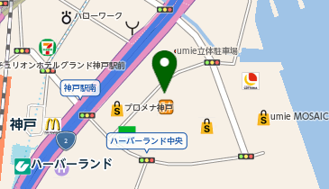 スーパースポーツゼビオ 神戸ハーバーランド店の地図画像