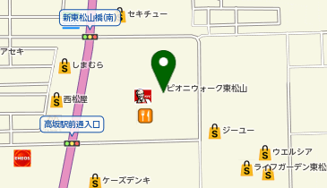 スーパースポーツゼビオ ピオニウォーク東松山店の地図画像