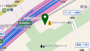 スーパースポーツゼビオ ダイバーシティ東京 プラザ店の地図画像