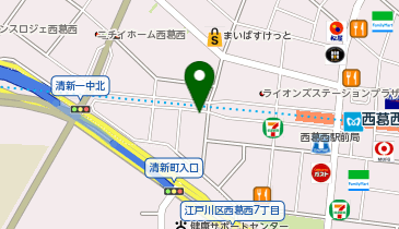 ぼてぢゅう食堂 西葛西店の地図画像