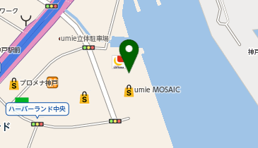 ぼてぢゅう 神戸ハーバーランド店の地図画像