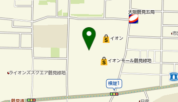 ブッフェ エクスブルー イオンモール鶴見緑地の地図画像