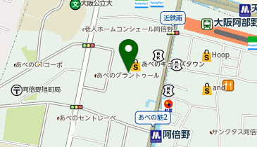 ブッフェ フォールームス あべのキューズモールの地図画像