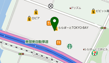 【閉店】ブッフェレストラン フェスタガーデン ららぽーとTOKYO-BAYの地図画像