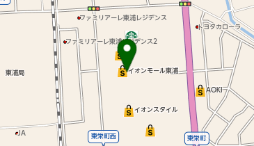 グランブッフェ イオンモール東浦の地図画像