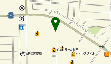 グランブッフェ イオンモール秋田の地図画像