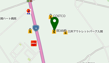 ブッフェ ザ フォレスト 三井アウトレットパーク入間の地図画像