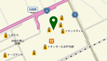 ブッフェ&デザート デリシュー イオンモール水戸内原の地図画像