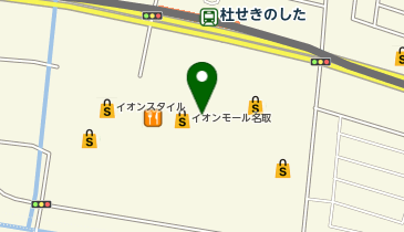 グランブッフェ イオンモール名取の地図画像